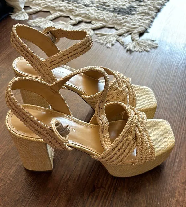 Marc Fisher Platform Woven Heels - Image 3