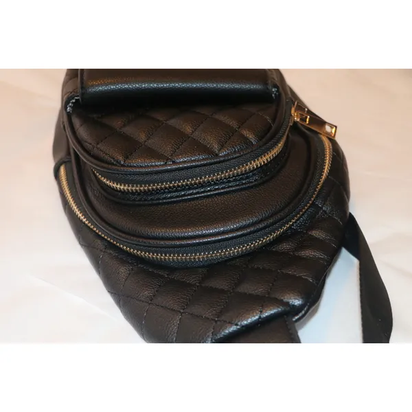 SG SUGU Emma Diamond Quilted Triple Compartment Crossbody Sling Bag - Image 5
