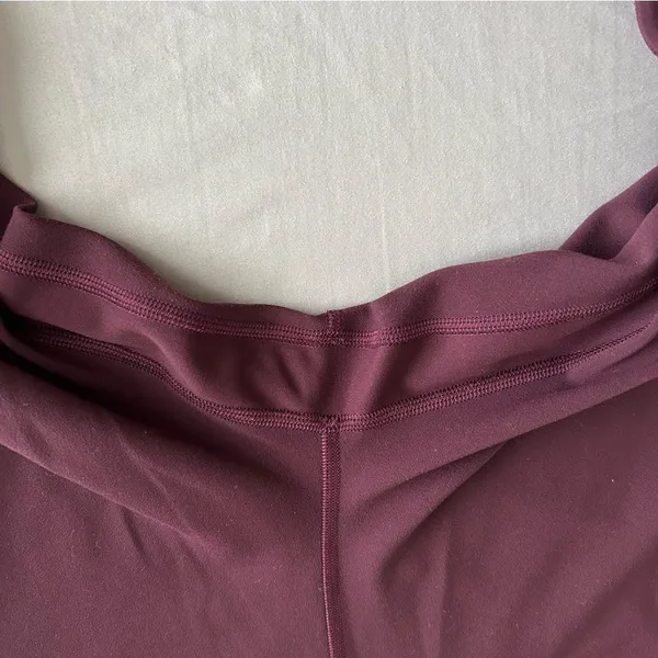 Lululemon Athletica Dark Maroon Capri Leggings - Image 2