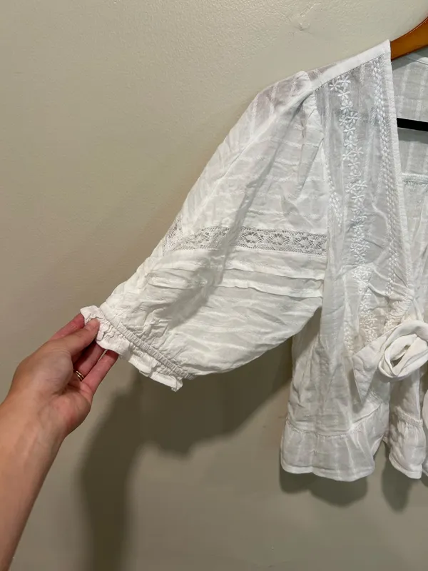 American Eagle Cottage core prairie crop top - Image 3