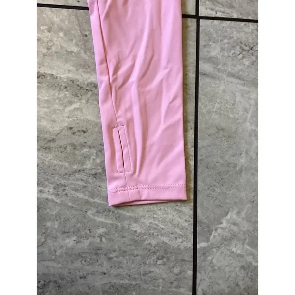 Halara NWOT Pink Long Sleeve Cropped Shrug Bolero Mock Neck Thumbholes Size M - Image 2