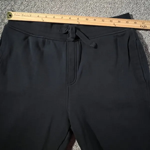 Zara Joggers Women L‎ Black 100% Cotton Drawstring Sweatpants Relaxed Fit - Image 5