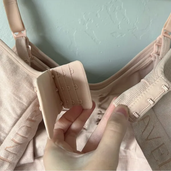 Kindred Bravely Sublime Hands-Free Pumping Nursing Bra Pink Heather Large Busty - Image 7