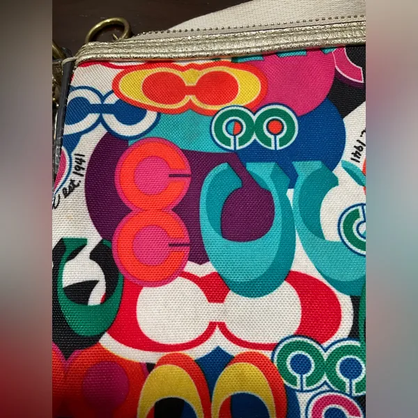 Coach Poppy Pop C‎ Glam Graffiti Crossbody Multi Colors - Image 9