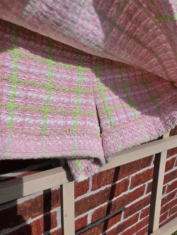 NEW Zara Pink & Green Plaid Tweed Gingham Mini Skort Size Small - Image 7