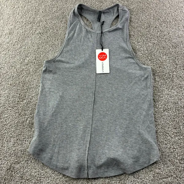 VIM MIA Serenity Racer Tank Top Sleeveless Shirt Yoga Gray Size Med Active‎ NWT - Image 8