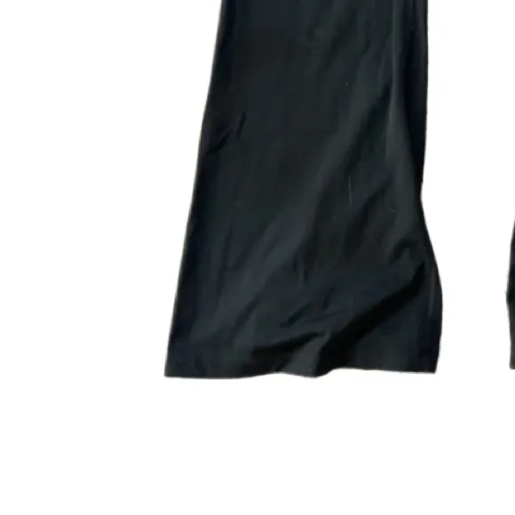 Black Flare Stretchy Pants Activewear Size Medium - Image 4