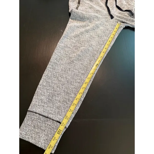 Aerie Womens Grey Marled‎ Knit Joggers Zipper Pockets Drawstring Lounge Pants M - Image 4