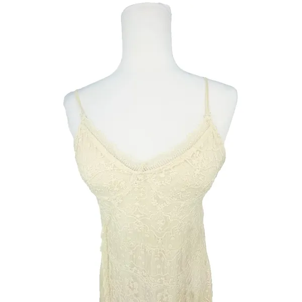 Zara Cream Lace Midi Slip Dress Size L Romantic‎ Fairy Feminine Boho Wedding - Image 2