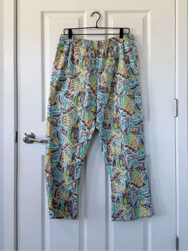Patagonia Funhoggers Active Hiking Pants in Lago Blue NWT Women’s Large - Image 4