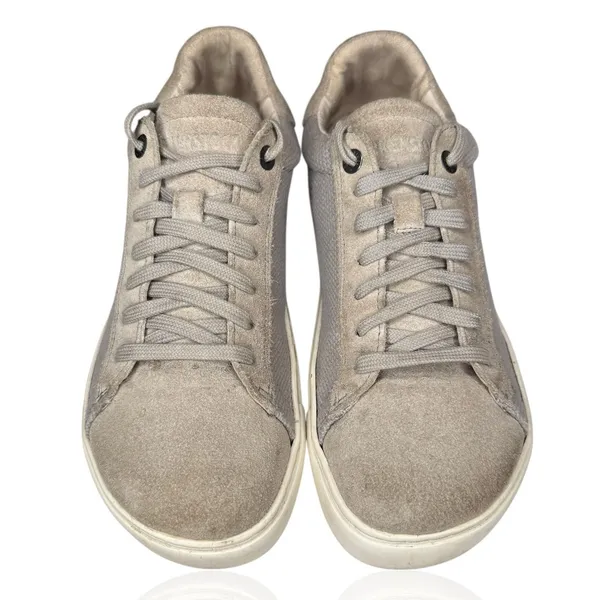 Birkenstock Bend Low‎ Shoes Sneakers Womens Size 7 US 38 EU Gray Suede Lace Up - Image 3