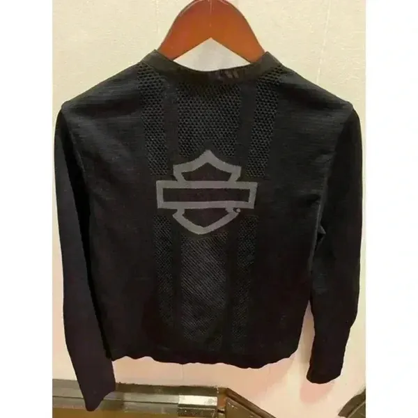 Harley Davidson Women's Full Zip Mesh Jacket Black M Size M - Image 2