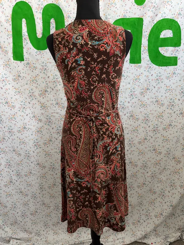 Ralph Lauren Paisley Brown Dress - Image 3