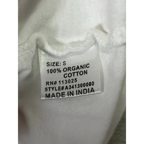 Callie Danielle Current Mood Graphic Tee White Organic Cotton Retro Y2K Size S - Image 6