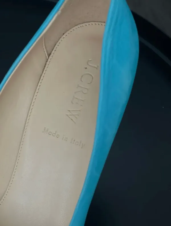 J.Crew Round Toe Leather Heels Size 8 - Image 3