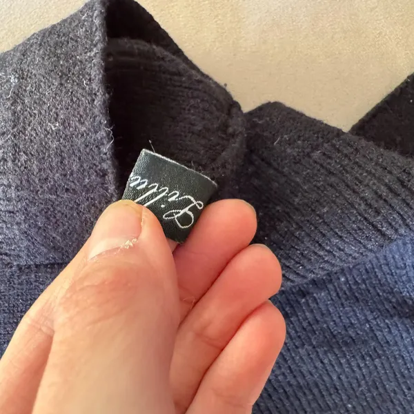 Oversized Turtleneck Tunic Sweater Blue - Image 6