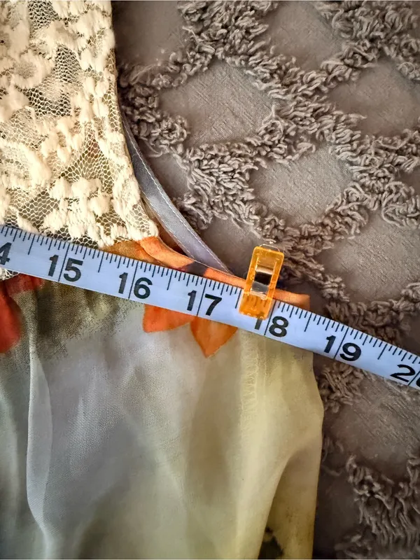 Mystree Orange Multi Floral Sleeveless Button-Front Tunic - Image 4