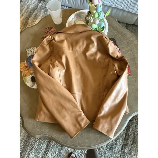 Bagatelle Brown Faux Leather Jacket X Large - Image 8