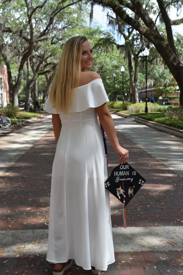 Altar'd State Long White Dress - Image 3