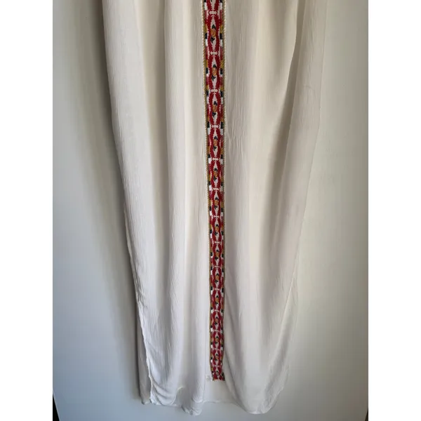 O'Neill Embroidered Gauze Cover-Up Dress Women's XS Ivory Boho Beach Resort - Image 3