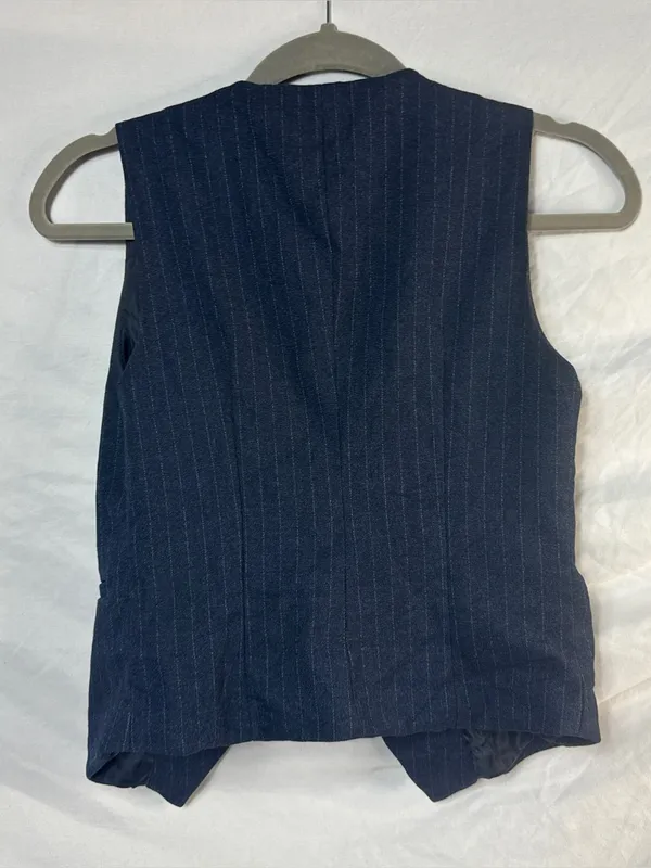 Vintage Office Siren Vest in Navy - Image 5