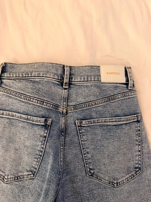 Express Straight Leg Jeans Acid Wash - Image 3