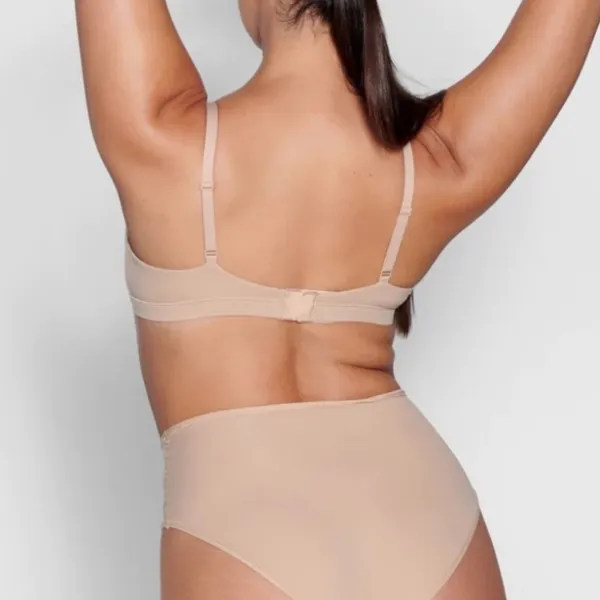 SKIMS Fits Everybody Crossover Bralette Mica Clay Tan Size Small NWT‎ - Image 3