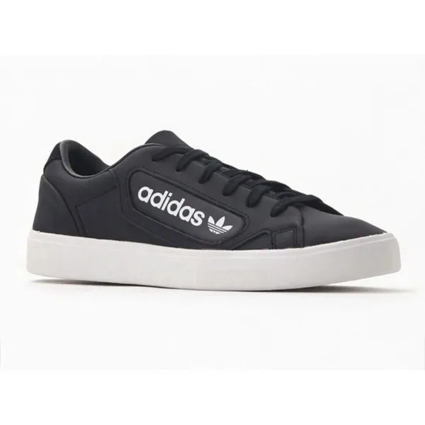 adidas Originals Women's Sleek Sneaker, core Black/Crystal White 7 M US - Image 2