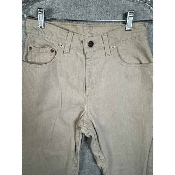 Vintage Levis 550‎ Jeans Womens 7 Med Relaxed Fit Tapered Leg Cream Made In USA - Image 7