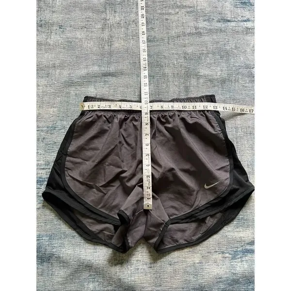 Nike Gray black Tempo Dri-FIT Brief Lined Running Shorts Women's Small - Image 8