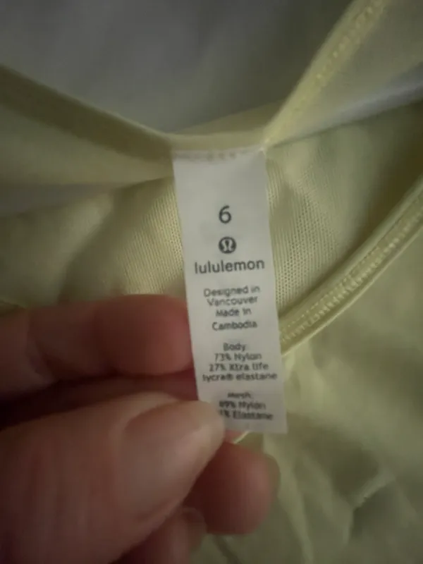 Lululemon Yellow Tank - Image 3