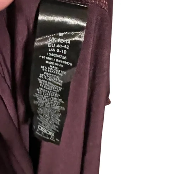 NWT ASOS DESIGN Plum Batwing Cinched Waist Maxi Dress US 8-10 - Image 7