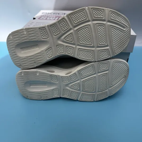 SKECHERS SWIFT FIT HANDS FREE ATHLETIC SNEAKERS SHOES WOMENS 7.5 Gray - Image 10