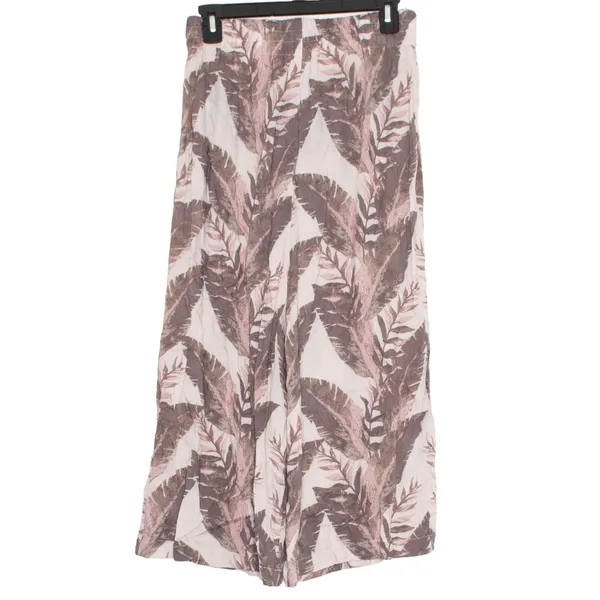 Free People Pants Wide Leg High Rise Harem Cottage Boho Culotte Tropical‎ Small - Image 2