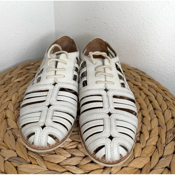 Rollie Nation Oxford Cut out Shoes Sidecut Cage in White Derby Shoe leather lace - Image 4