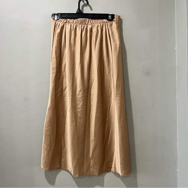 New‎ Collection Skirt MIDI Size Medium Peach Tan Cocktail Party NEW - Image 5