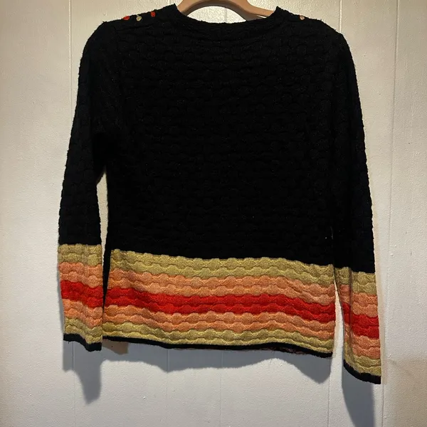 Vintage‎ retro sweater knit size m/l embroidered - Image 6