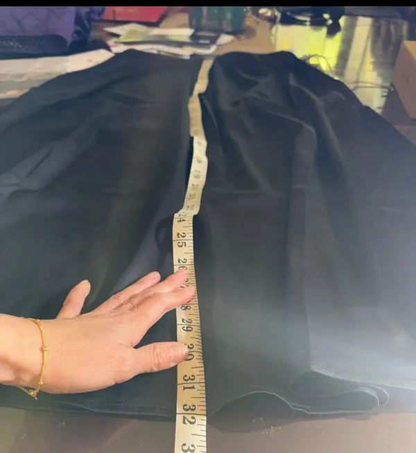 ZARA V Lines Satin Skirt Size S - Image 4