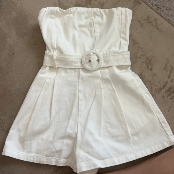 White denim Romper  - Image 2