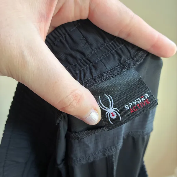 Spyder‎ active black elastic drawstring waist jogger pants women's size medium - Image 6