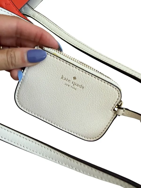 KATE SPADE Orange Creamsicle Reversible Shoulder Tote Bag - Image 6