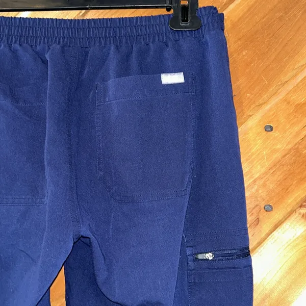 FIGS scrubs navy blue technical collection pants - Image 8