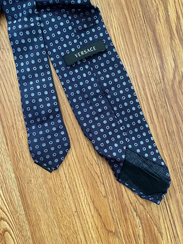 Versace silk tie  - Image 5