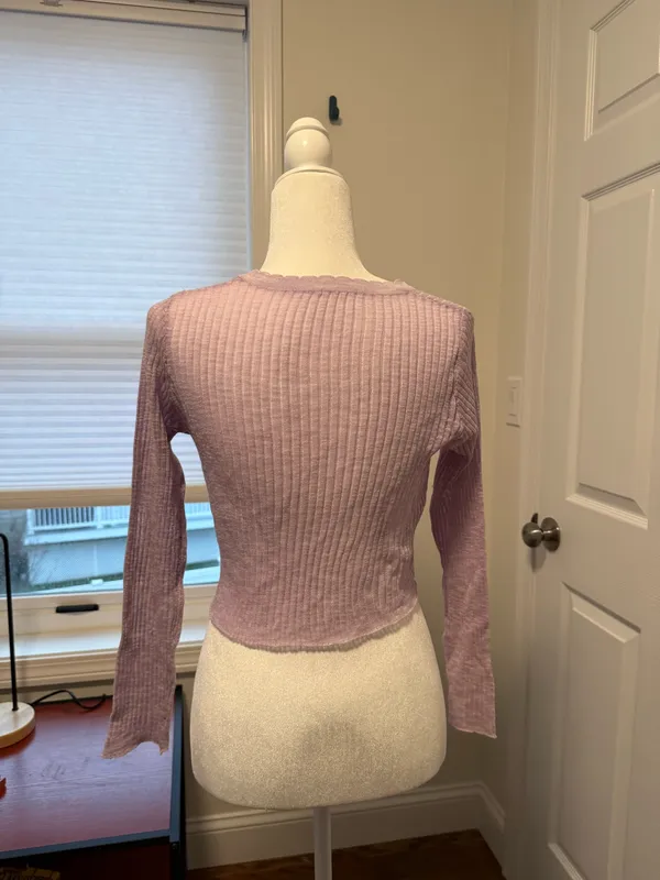 Lavender Cardigan Purple - Image 2