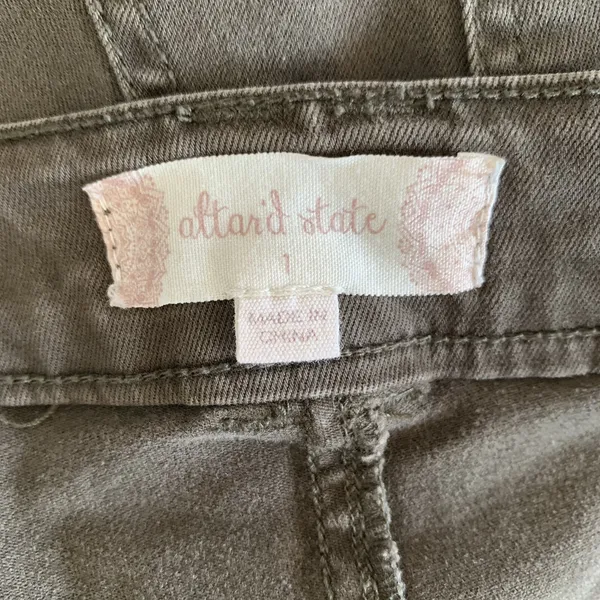 Altar'd State Skinny Pants 25 Green Stretch Casual Boho Festival S1980E8X2 - Image 5
