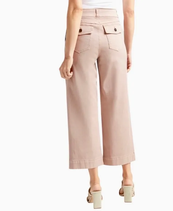 Spanx Stretch Twill Cropped Wide-Leg Pants - Image 3