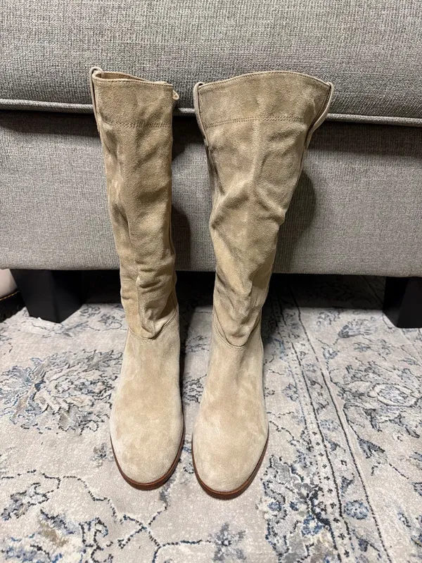 Veronica Beard Suede knee high boots - Image 5