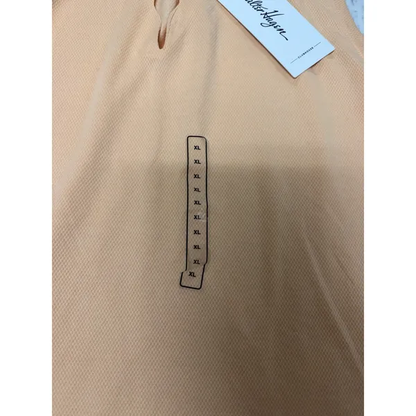 Walter Hagen Clubhouse Scallop Sleeveless Golf Polo‎ Peach Fuzz Womens XL NEW - Image 2
