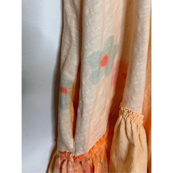 Daily Practice by Anthropologie Printed Asymmetrical Ruffle-Hem Dress M - Image 4