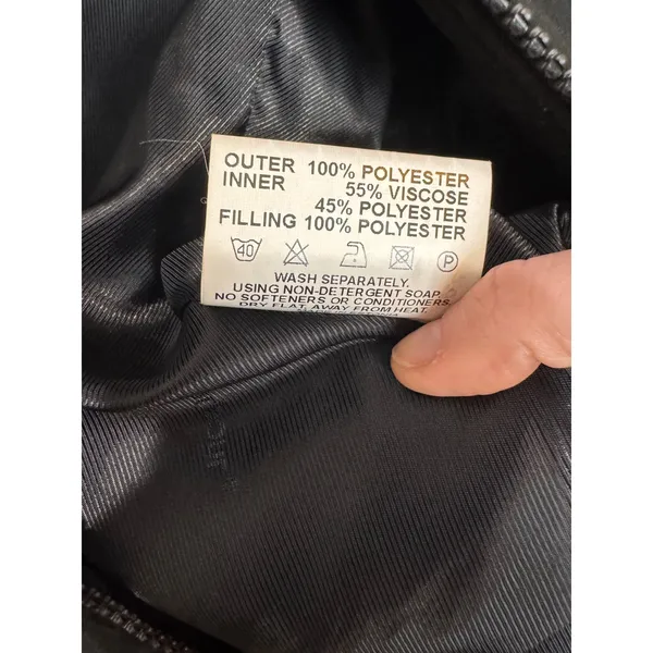 Barbour Jacket Quilted Microfiber Equestrian‎ Jacket Sz 6 Black - Image 9